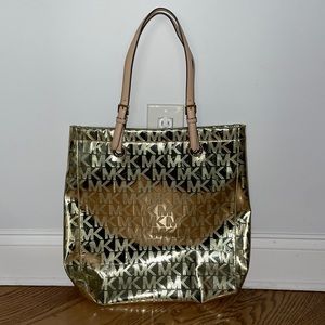 Michael Kors gold tote